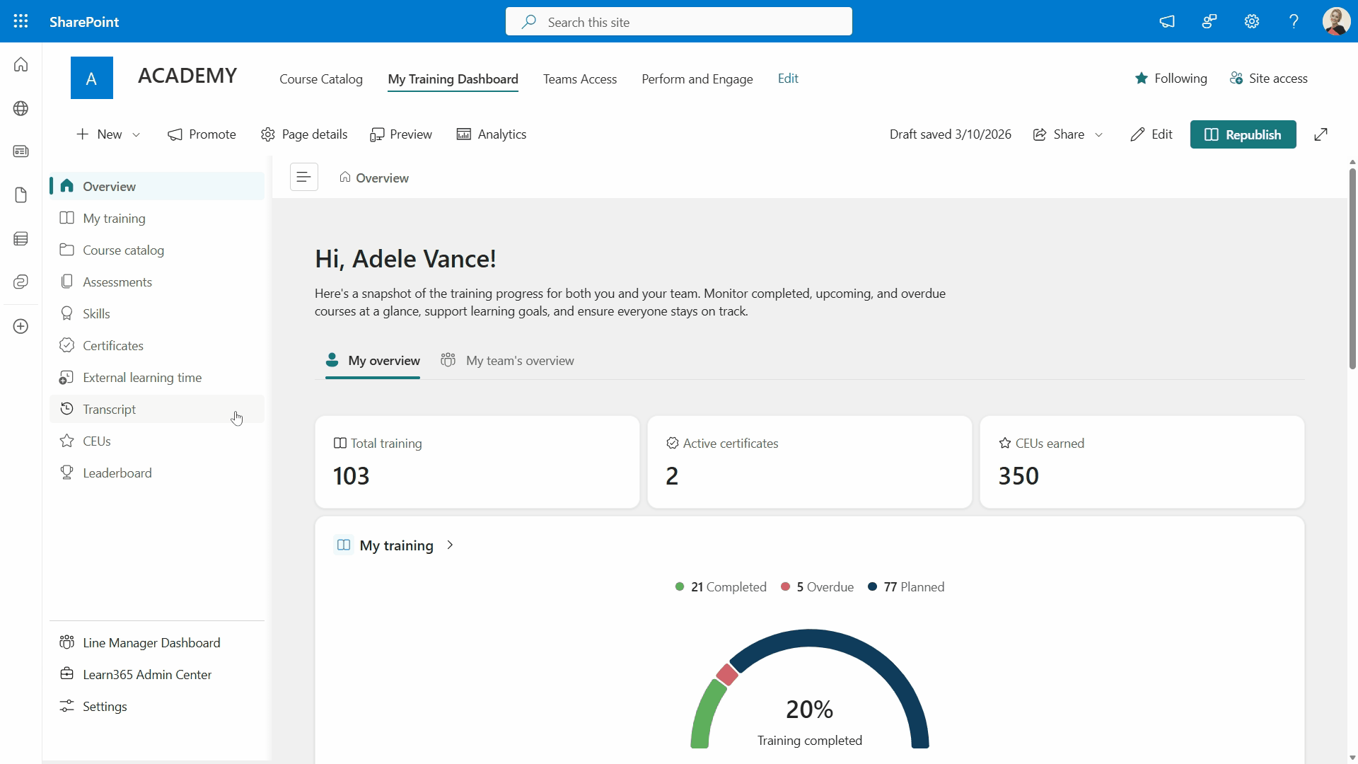 training dashboard.gif